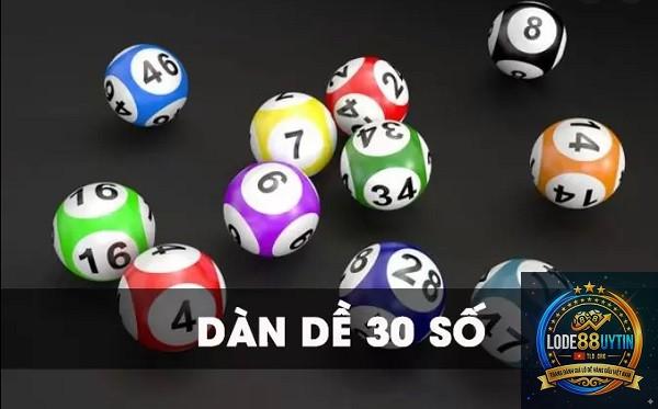 dàn đề 30 số