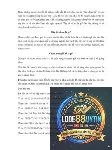 lô về chạm là gì